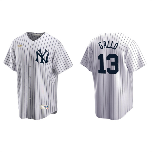 Men's New York Yankees Joey Gallo White Cooperstown Collection Home Jersey