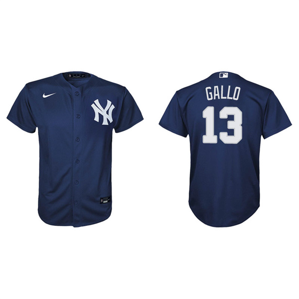 Youth New York Yankees Joey Gallo Navy Replica Alternate Jersey