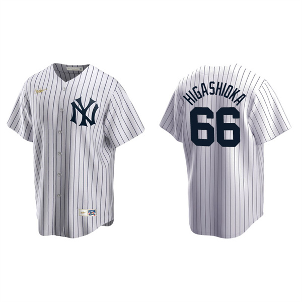 Men's New York Yankees Kyle Higashioka White Cooperstown Collection Home Jersey