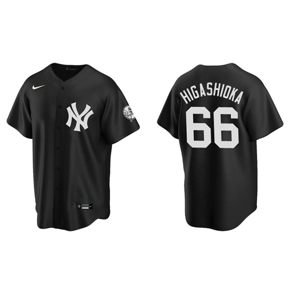 Men's New York Yankees Kyle Higashioka Black Replica Fashion Jersey