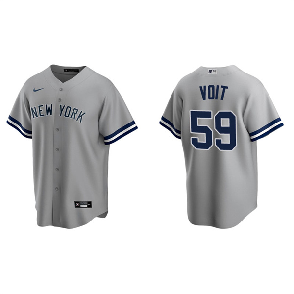 Men's New York Yankees Luke Voit Gray Replica Road Jersey