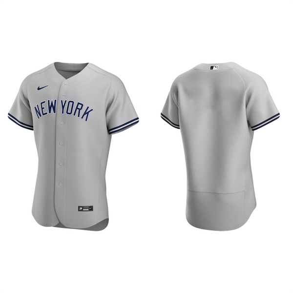 Men's New York Yankees Gray Authentic Road Jersey