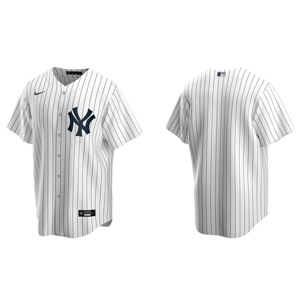 Men's New York Yankees White Replica Home Jersey