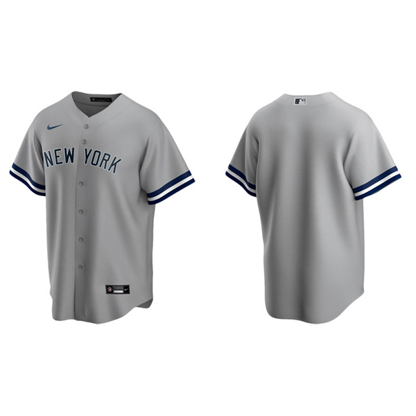 Men's New York Yankees Gray Replica Road Jersey