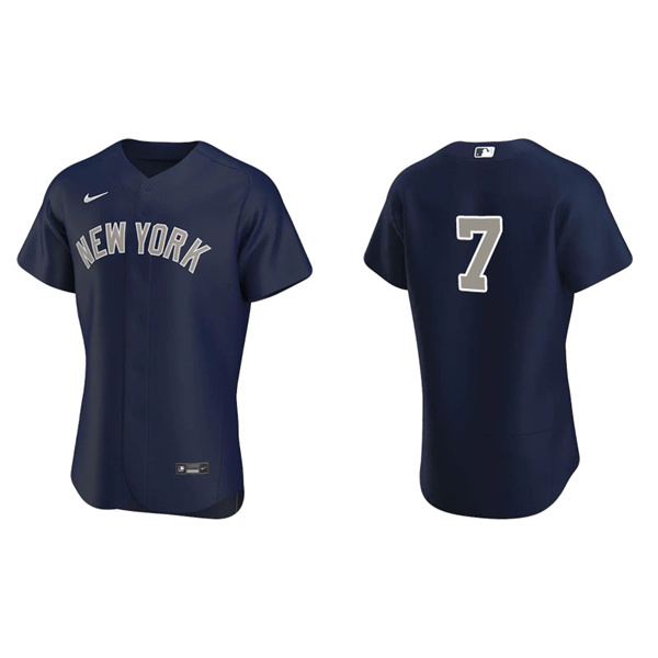 Men's New York Yankees Mickey Mantle Navy Authentic Jersey