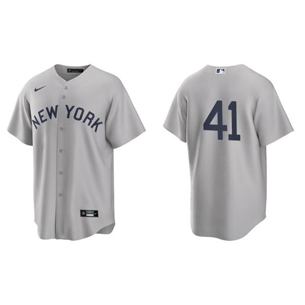Men's New York Yankees Miguel Andujar Gray 2021 Field Of Dreams Replica Jersey