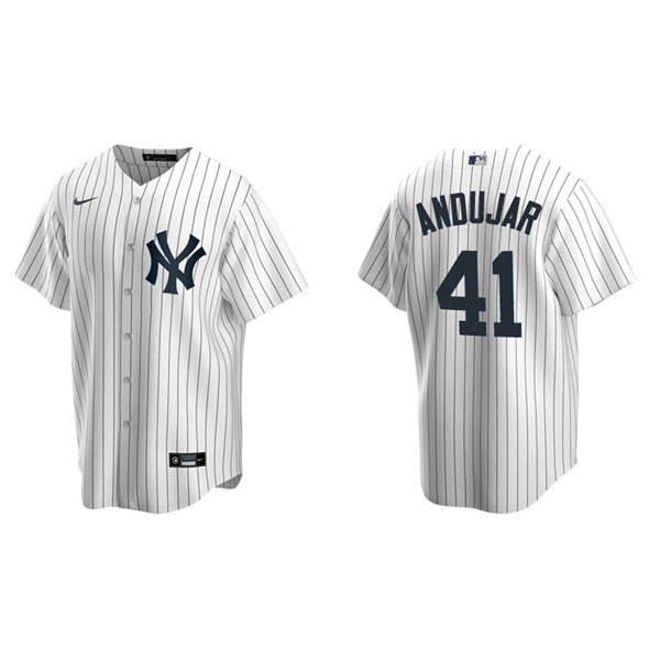 Men's New York Yankees Miguel Andujar White Replica Home Jersey