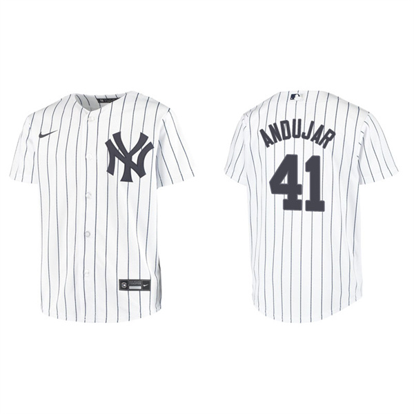 Youth New York Yankees Miguel Andujar White Replica Home Jersey