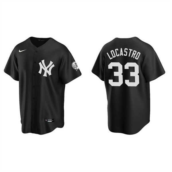 Men's New York Yankees Tim Locastro Black Replica Fashion Jersey