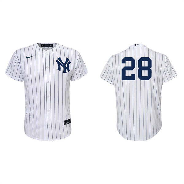 Youth New York Yankees Josh Donaldson White Navy Replica Home Jersey