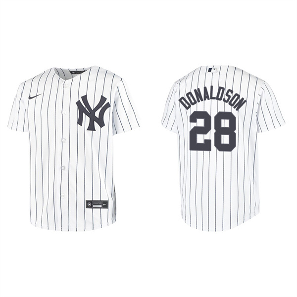 Youth New York Yankees Josh Donaldson White Replica Home Jersey