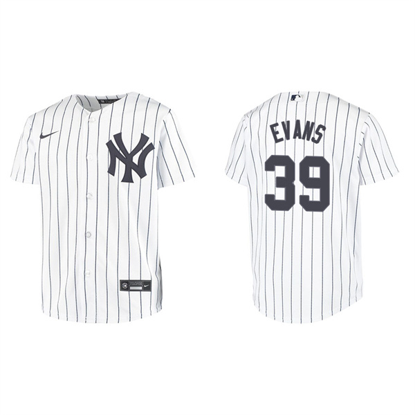 Youth New York Yankees Phillip Evans White Replica Home Jersey