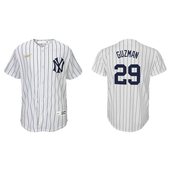 Youth New York Yankees Ronald Guzman White Cooperstown Collection Jersey