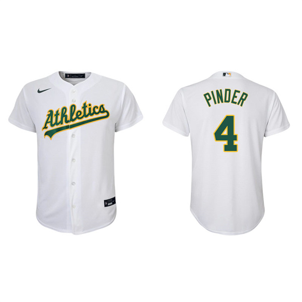 Youth Oakland Athletics Chad Pinder White Replica Home Jersey