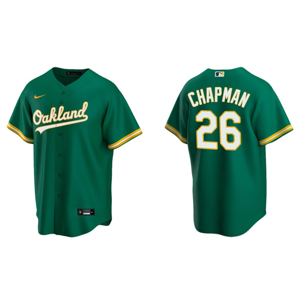 Men's Oakland Athletics Matt Chapman Kelly Green Replica Alternate Jersey