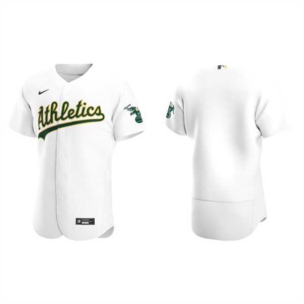 Men's Oakland Athletics White Authentic Home Jersey
