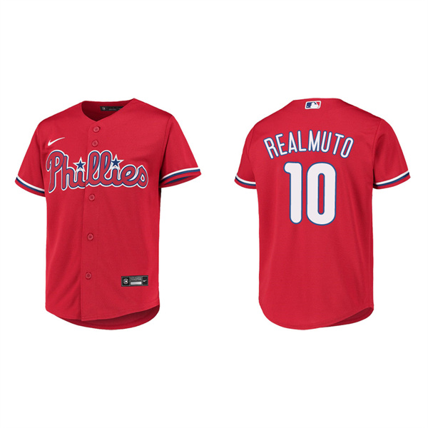 Youth J.T. Realmuto Philadelphia Phillies Red Replica Jersey