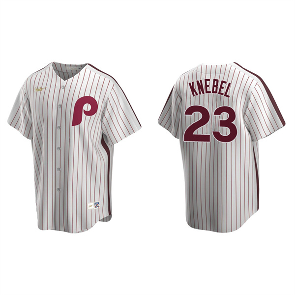 Men's Philadelphia Phillies Corey Knebel White Cooperstown Collection Home Jersey