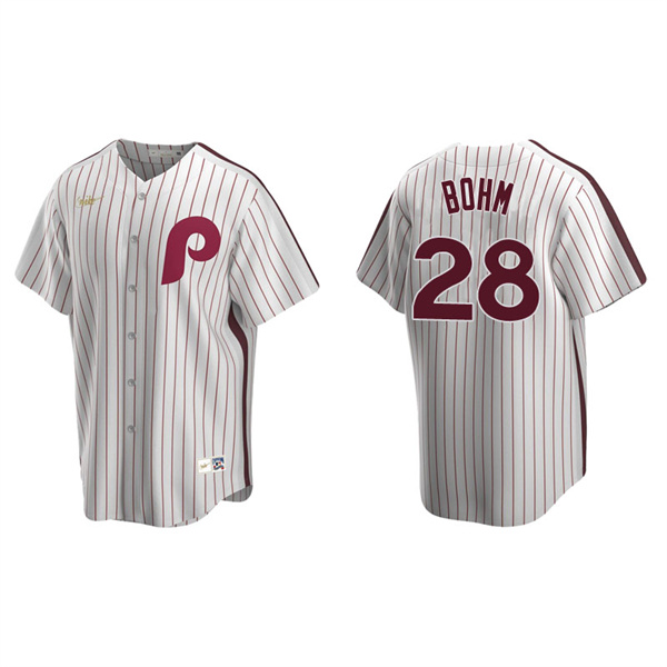 Men's Philadelphia Phillies Alec Bohm White Cooperstown Collection Home Jersey