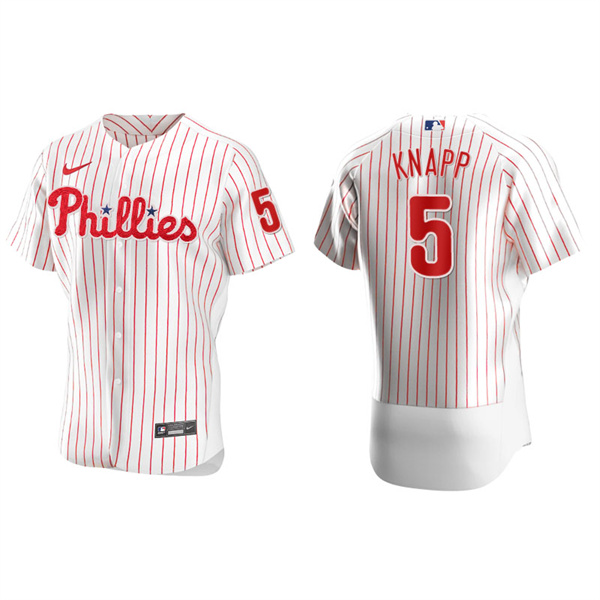 Men's Philadelphia Phillies Andrew Knapp White Authentic Home Jersey