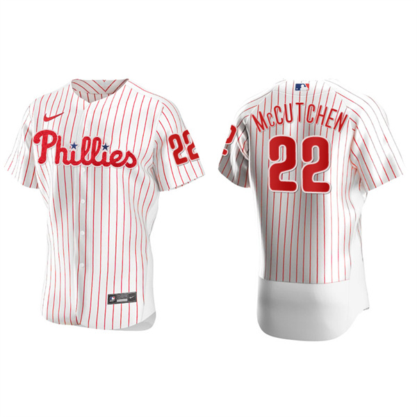 Men's Philadelphia Phillies Andrew McCutchen White Authentic Home Jersey