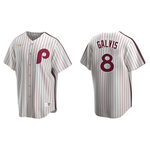 Men's Philadelphia Phillies Freddy Galvis White Cooperstown Collection Home Jersey