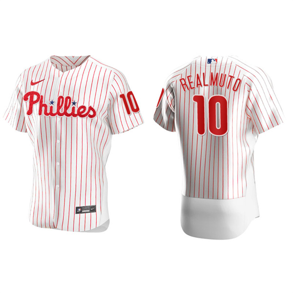 Men's Philadelphia Phillies J.T. Realmuto White Authentic Home Jersey