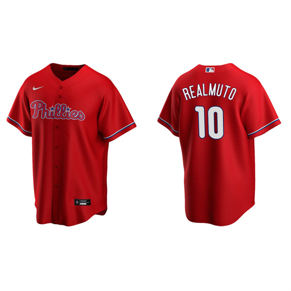 Men's Philadelphia Phillies J.T. Realmuto Red Replica Alternate Jersey