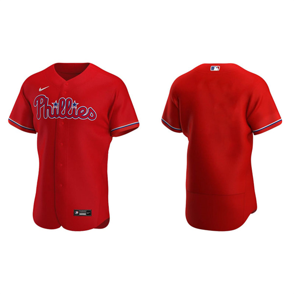 Men's Philadelphia Phillies Red Authentic Alternate Jersey