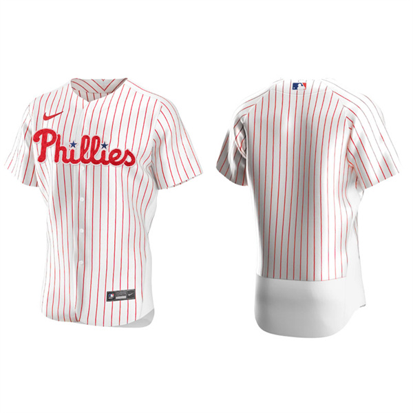Men's Philadelphia Phillies White Authentic Home Jersey