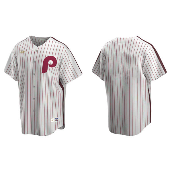 Men's Philadelphia Phillies White Cooperstown Collection Home Jersey