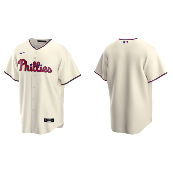Men's Philadelphia Phillies Cream Replica Alternate Jersey