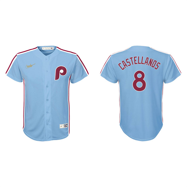 Youth Philadelphia Phillies Nick Castellanos Light Blue Cooperstown Collection Jersey