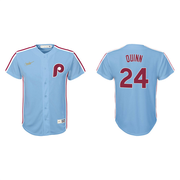Youth Philadelphia Phillies Roman Quinn Light Blue Cooperstown Collection Jersey