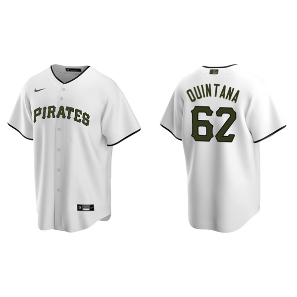 Men's Jose Quintana Pittsburgh Pirates White Replica Alternate Jersey