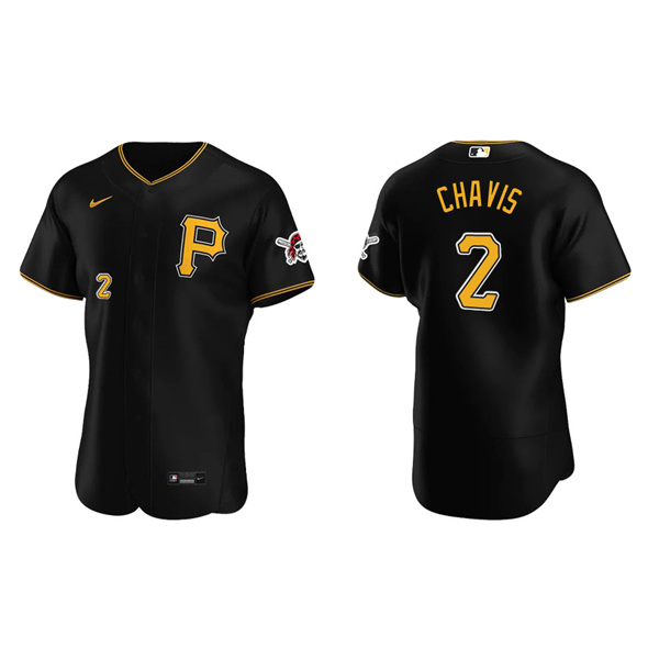 Men's Michael Chavis Pittsburgh Pirates Black Authentic Alternate Jersey