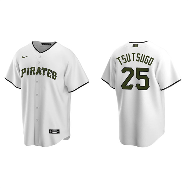 Men's Yoshitomo Tsutsugo Pittsburgh Pirates White Replica Alternate Jersey