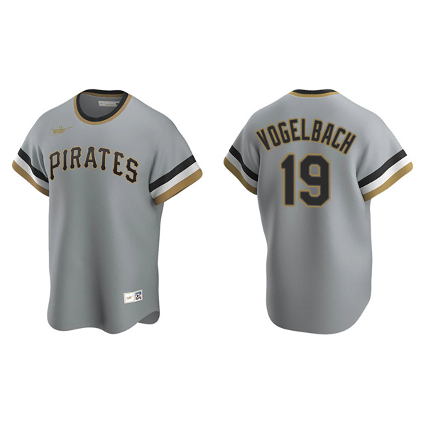 Men's Pittsburgh Pirates Daniel Vogelbach Gray Cooperstown Collection Road Jersey