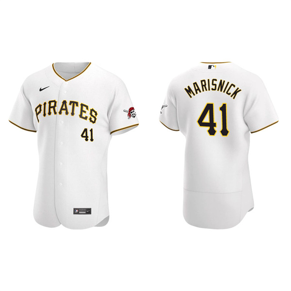 Men's Pittsburgh Pirates Jake Marisnick White Authentic Home Jersey