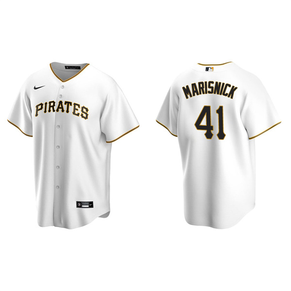 Men's Pittsburgh Pirates Jake Marisnick White Replica Home Jersey