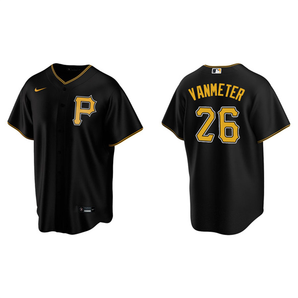 Men's Pittsburgh Pirates Josh VanMeter Black Replica Alternate Jersey