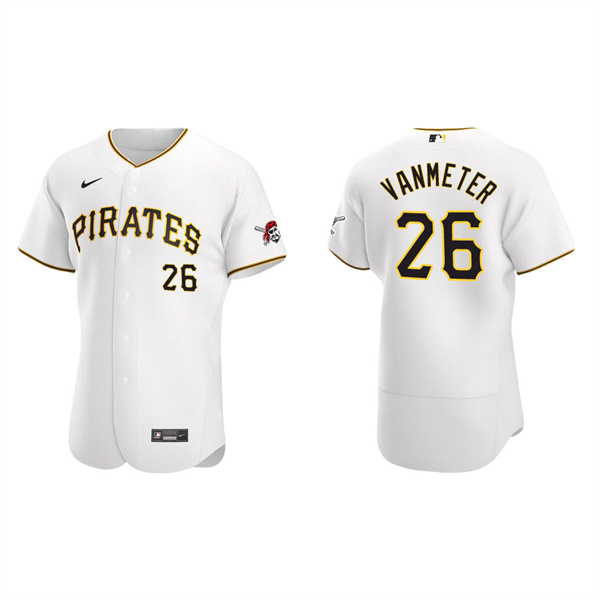 Men's Pittsburgh Pirates Josh VanMeter White Authentic Home Jersey