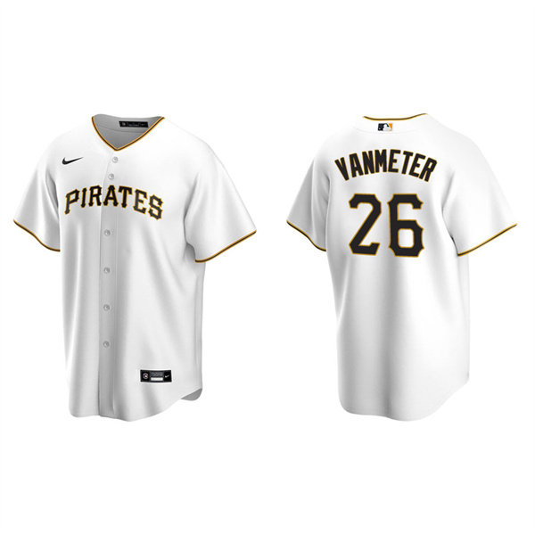 Men's Pittsburgh Pirates Josh VanMeter White Replica Home Jersey