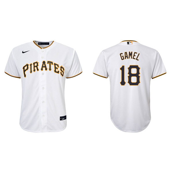 Youth Pittsburgh Pirates Ben Gamel White Replica Home Jersey