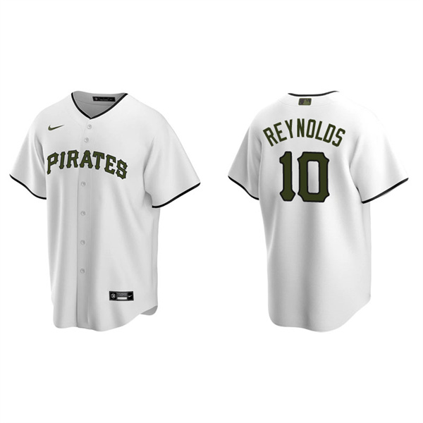 Men's Pittsburgh Pirates Bryan Reynolds White Replica Alternate Jersey