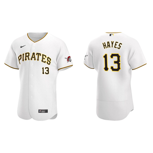 Men's Pittsburgh Pirates Ke'Bryan Hayes White Authentic Home Jersey