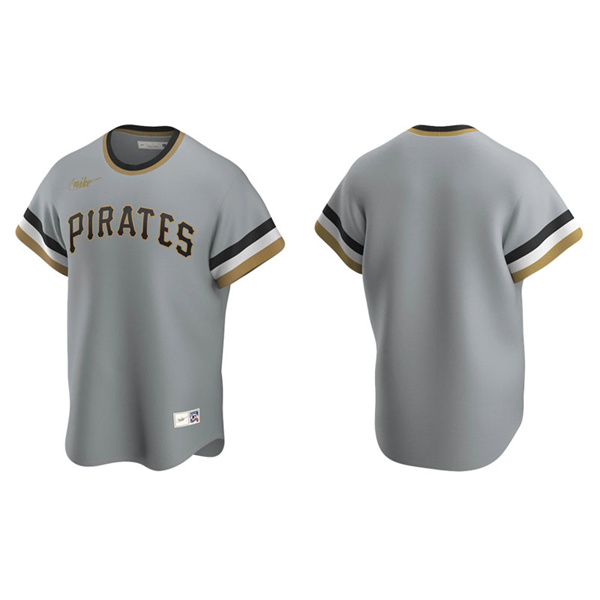 Men's Pittsburgh Pirates Gray Cooperstown Collection Road Jersey