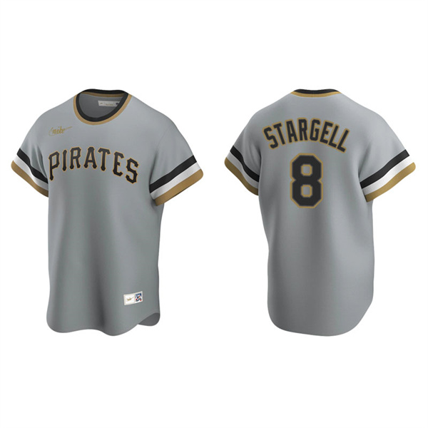 Men's Pittsburgh Pirates Willie Stargell Gray Cooperstown Collection Road Jersey