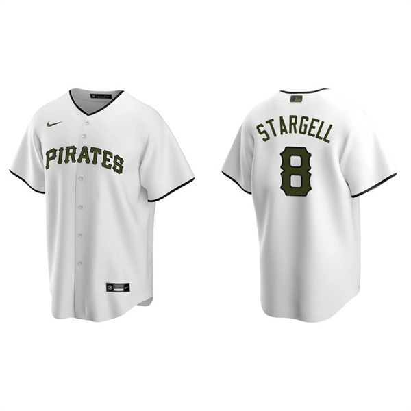 Men's Pittsburgh Pirates Willie Stargell White Replica Alternate Jersey