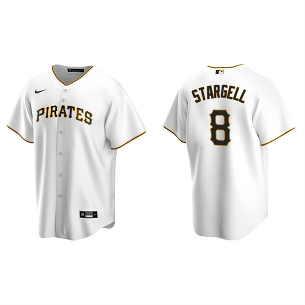 Men's Pittsburgh Pirates Willie Stargell White Replica Home Jersey